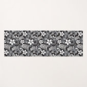 LUAU TIKI PATTERN (CHARCOAL) YOGAMAT (Voorkant (horizontaal))