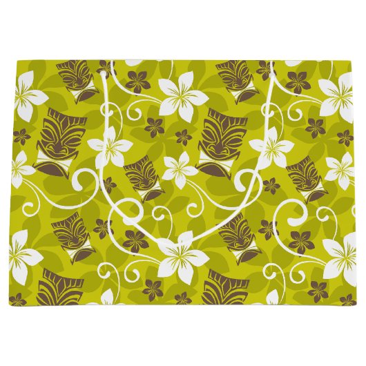 LUAU TIKI PATTERN GROOT CADEAUZAKJE (Voorkant)
