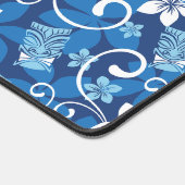 LUAU TIKI PATTERN (HELDERBLAUW) BUREAUMAT (Hoek)