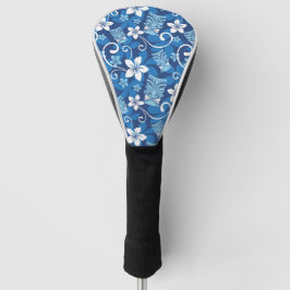 LUAU TIKI PATTERN (HELDERBLAUW) GOLFHEADCOVER