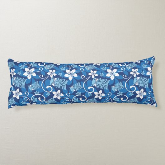 LUAU TIKI PATTERN (HELDERBLAUW) LICHAAMSKUSSEN (Achterkant)