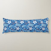 LUAU TIKI PATTERN (HELDERBLAUW) LICHAAMSKUSSEN (Voorkant)