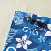 LUAU TIKI PATTERN (HELDERBLAUW) STRANDLAKEN (In situ)