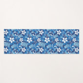 LUAU TIKI PATTERN (HELDERBLAUW) YOGAMAT (Voorkant (horizontaal))