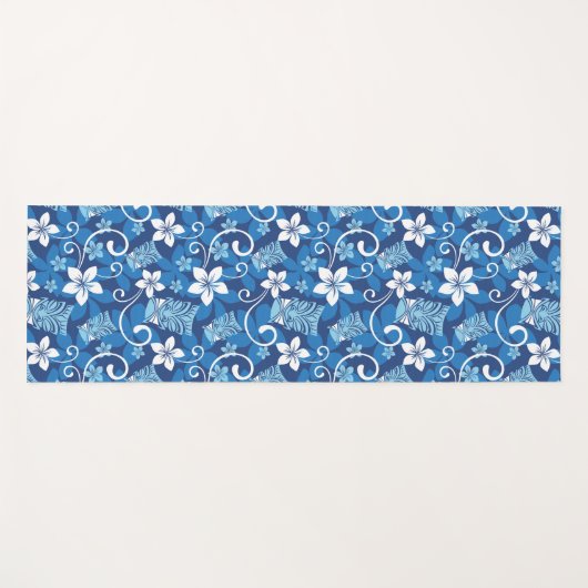 LUAU TIKI PATTERN (HELDERBLAUW) YOGAMAT (Voorkant (horizontaal))