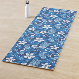 LUAU TIKI PATTERN (HELDERBLAUW) YOGAMAT