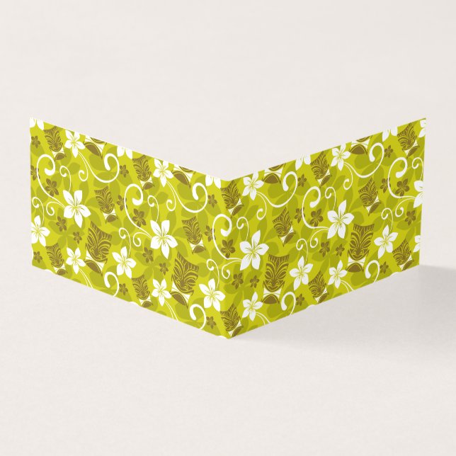 LUAU TIKI PATTERN KAART (Buitenkant)