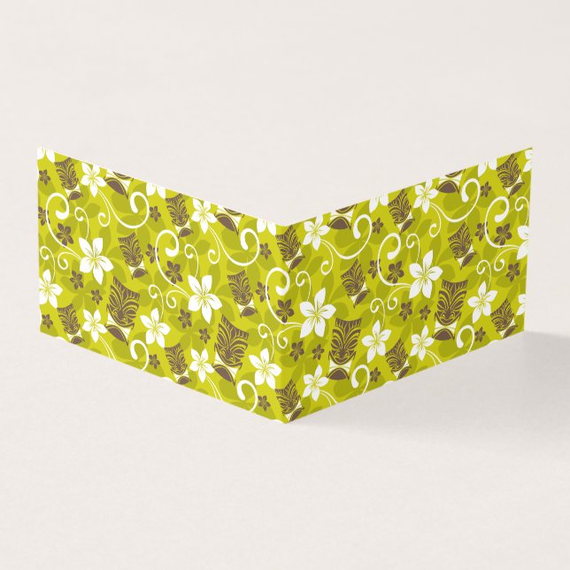LUAU TIKI PATTERN KAART (Buitenkant)
