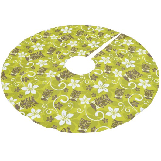 LUAU TIKI PATTERN KERSTBOOM ROK (Gekanteld)