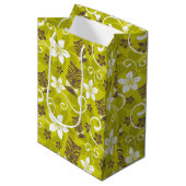 LUAU TIKI PATTERN MEDIUM CADEAUZAKJE (Voorkant Gekanteld)