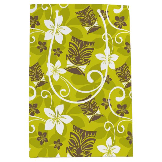 LUAU TIKI PATTERN MEDIUM CADEAUZAKJE (Voorkant)