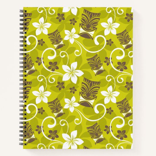 LUAU TIKI PATTERN NOTITIEBOEK (Voorkant)