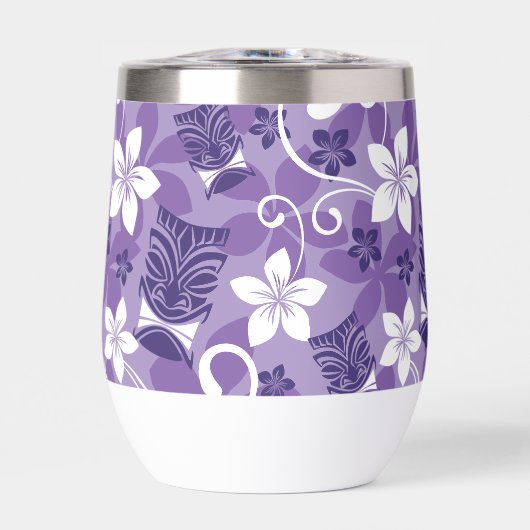 LUAU TIKI PATTERN (PAARSE) (Voorkant)