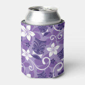 LUAU TIKI PATTERN (PAARSE) BLIKJESKOELER (Blikje Voorkant)