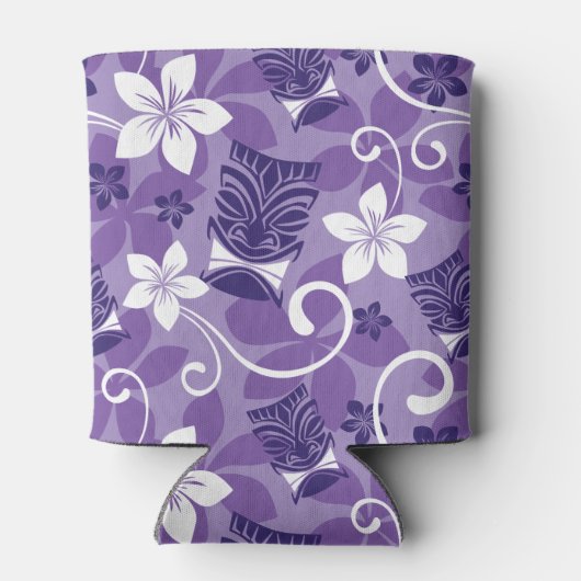 LUAU TIKI PATTERN (PAARSE) BLIKJESKOELER (Achterkant)