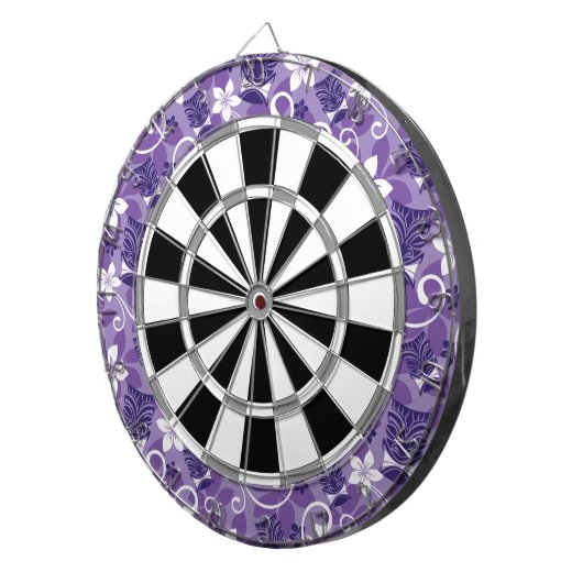 LUAU TIKI PATTERN (PAARSE) DARTBORD (Voorkant Rechts)