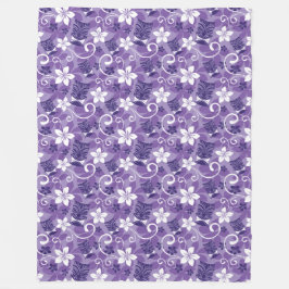 LUAU TIKI PATTERN (PAARSE) FLEECE DEKEN