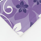 LUAU TIKI PATTERN (PAARSE) FLEECE DEKEN (Hoek)