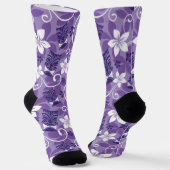 LUAU TIKI PATTERN (PAARSE) SOKKEN (Gebogen)