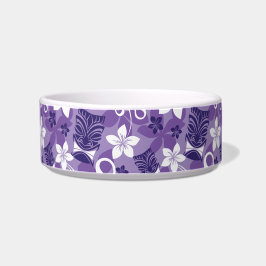 LUAU TIKI PATTERN (PAARSE) VOERBAKJE