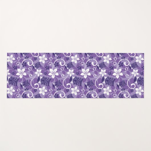 LUAU TIKI PATTERN (PAARSE) YOGAMAT (Voorkant (horizontaal))