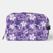 LUAU TIKI PATTERN (PURPLE) DOPP KIT TOILETTASJE (Achterkant)