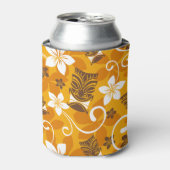 LUAU TIKI PATTERN (SINAASAPPEL) BLIKJESKOELER (Blikje Voorkant)