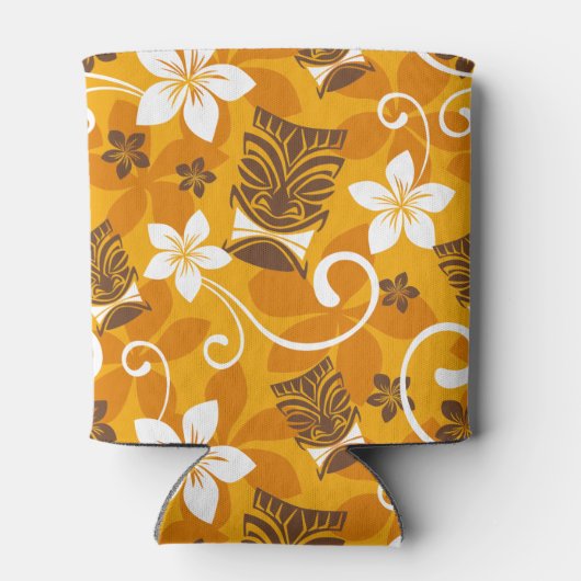 LUAU TIKI PATTERN (SINAASAPPEL) BLIKJESKOELER (Achterkant)