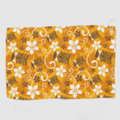 LUAU TIKI PATTERN (SINAASAPPEL) GOLFHANDDOEK (Horizontaal)