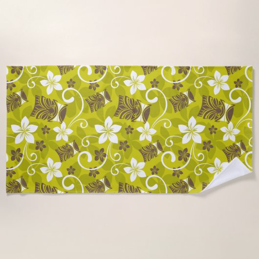 LUAU TIKI PATTERN STRANDLAKEN (Voorkant)