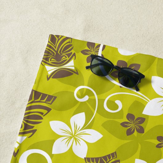 LUAU TIKI PATTERN STRANDLAKEN (In situ)