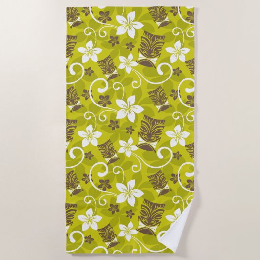 LUAU TIKI PATTERN STRANDLAKEN (Voorkant)