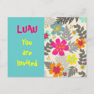 Luau Time party call briefkaart