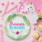 Luau Tropical Afstuderen gepersonaliseerd Papieren Bordje (Feest)