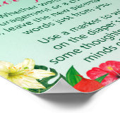 Luau Tropical Baby shower Sign. Poster (Hoek)