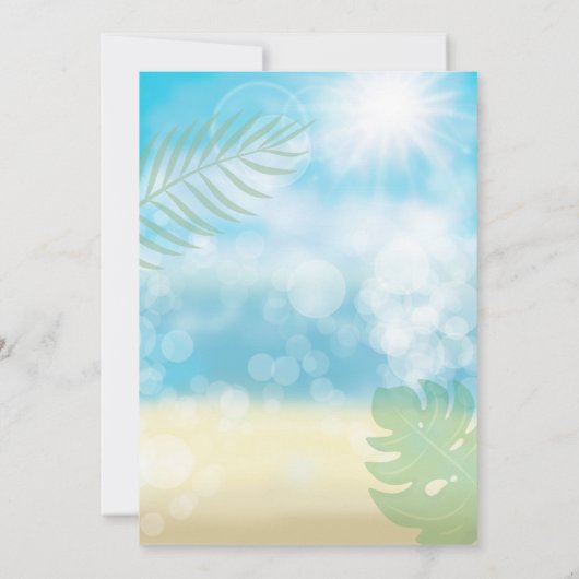 Luau Tropical Birthday Party (Achterkant)