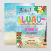 Luau Tropical Birthday Party (Voorkant / Achterkant)