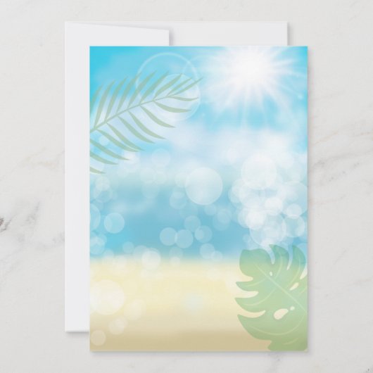 Luau Tropical Boy Birthday Party (Achterkant)