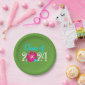 Luau Tropical Groen Afstuderen Papier Borden Papieren Bordje (Feest)