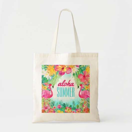 Luau Tropical Hawaiian Aloha Summer Fun Tote Bag (Voorkant)