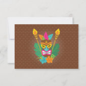 Luau Tropical Hawaiian Bedankkaart (Achterkant)