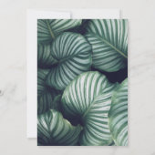 Luau Tropical Leaves Gold Pineapple Baby shower Kaart (Achterkant)