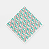 Luau Tropical Palm Leaves Coral Green Servet (Hoek)