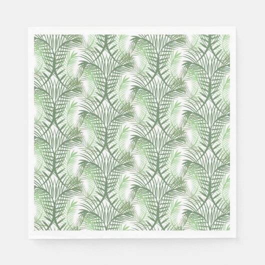 Luau Tropical Palm Leaves Servet (Voorkant)
