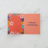 Luau Tropical Photo verjaardagscadeau Kaart (Binnen)