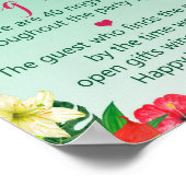 Luau Tropical Ring Hunt Game - Vrijgezellenfeest S Poster (Hoek)