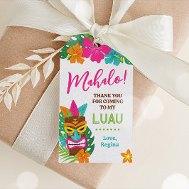 Luau Tropical Tiki Favor Cadeau Label Cadeaulabel