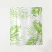 Luau Tropisch Hawaïaans Bladbladeren Achtergrond Wandkleed (Voorkant)