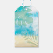 Luau Tropisch thema Cadeaulabel (Achterkant)