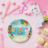Luau Tropisch thema Papieren Bordje (Feest)